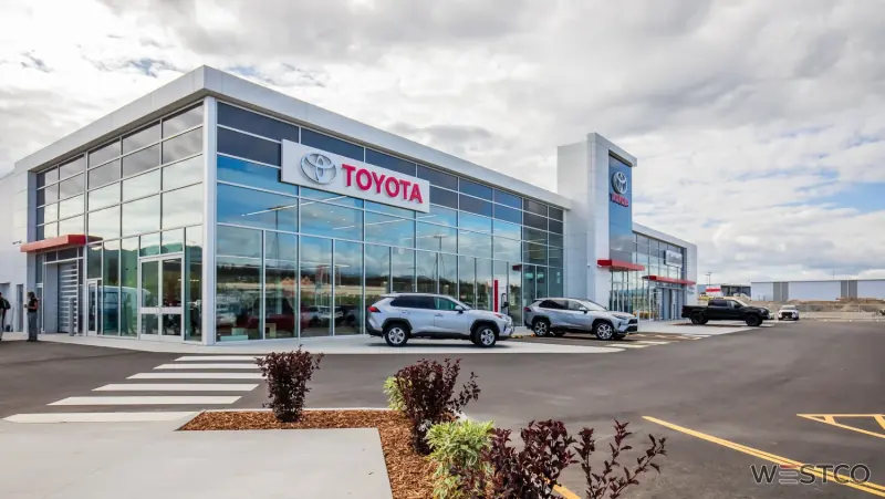 Cranbrook Toyota dealership showroom
